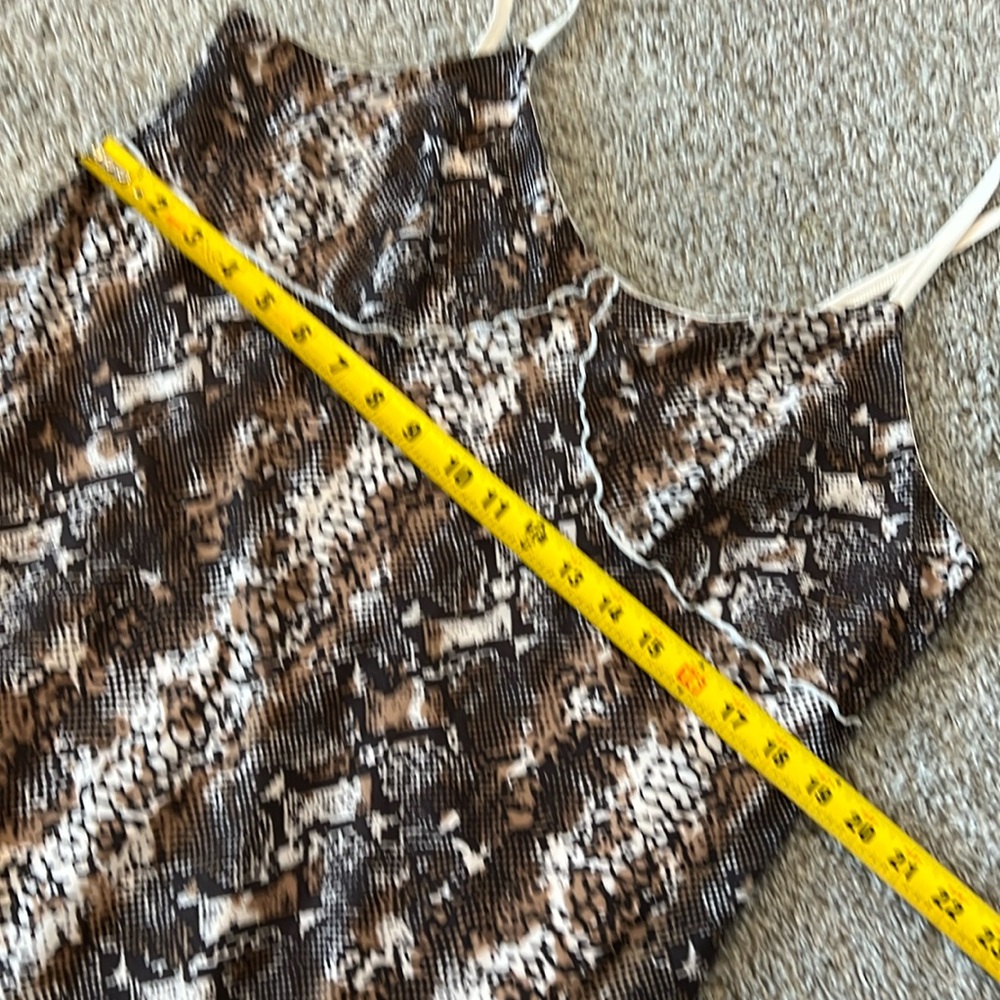 Adidas Originals Women's Snakeskin Animal Print Mesh Dress XL Comfort Athletic - Picture 9 of 16